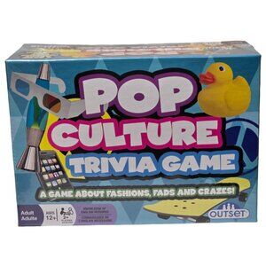 Outset Pop Culture Trivia Game with 220 Cards and Rules (Ages 12+) New in Box